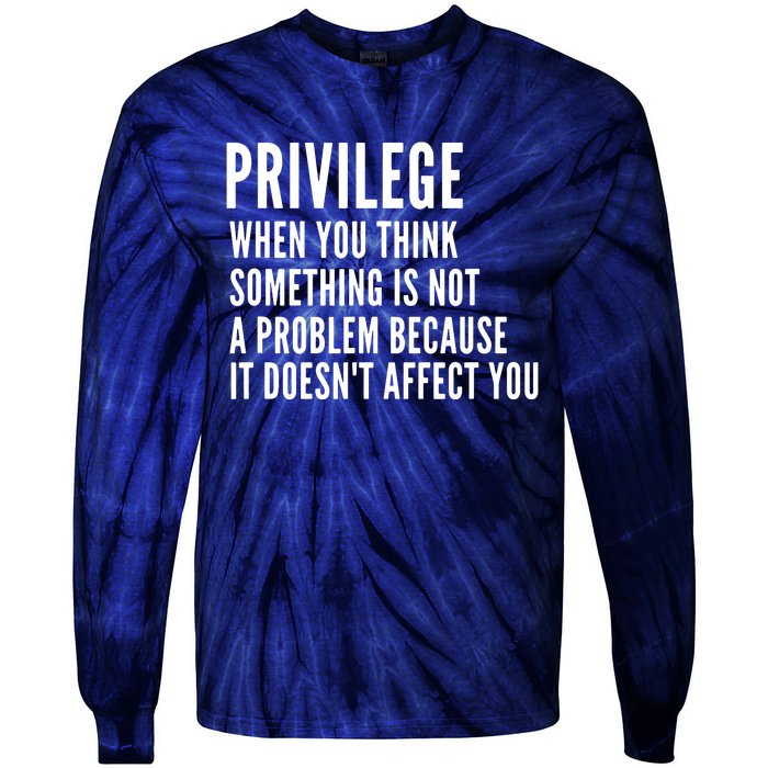 Privilege Explained Civil Rights & Black History Month Tie-Dye Long Sleeve Shirt