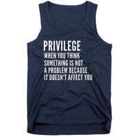 Privilege Explained Civil Rights & Black History Month Tank Top