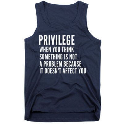 Privilege Explained Civil Rights & Black History Month Tank Top