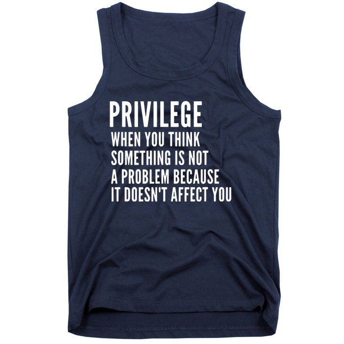 Privilege Explained Civil Rights & Black History Month Tank Top