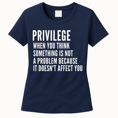 Privilege Explained Civil Rights & Black History Month Womens T-Shirt