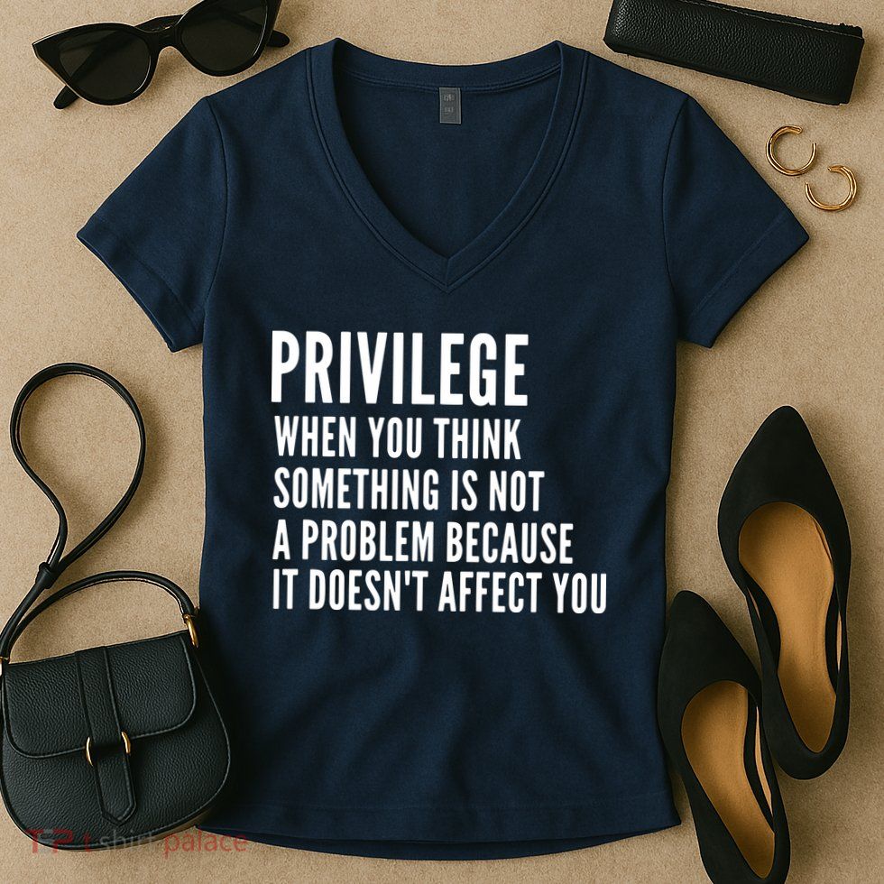 Privilege Explained Civil Rights & Black History Month Women's V-Neck T-Shirt