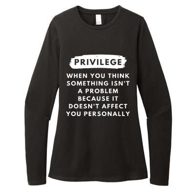 Privilege Explained Civil Rights & Black History Month Womens CVC Long Sleeve Shirt