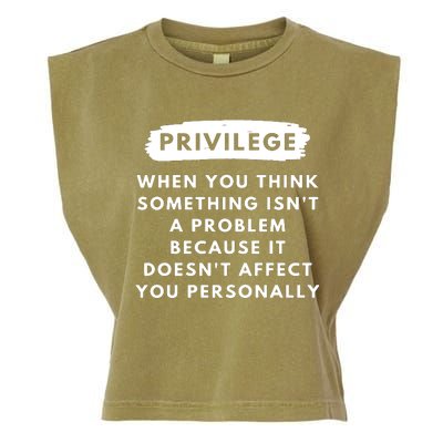 Privilege Explained Civil Rights & Black History Month Garment-Dyed Women's Muscle Tee