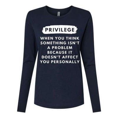 Privilege Explained Civil Rights & Black History Month Womens Cotton Relaxed Long Sleeve T-Shirt