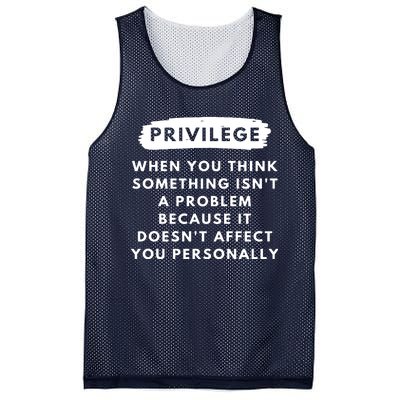 Privilege Explained Civil Rights & Black History Month Mesh Reversible Basketball Jersey Tank