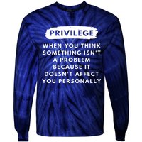 Privilege Explained Civil Rights & Black History Month Tie-Dye Long Sleeve Shirt