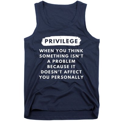 Privilege Explained Civil Rights & Black History Month Tank Top