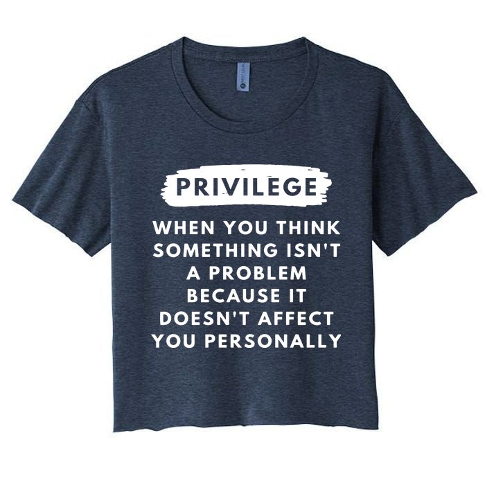 Privilege Explained Civil Rights & Black History Month Women's Crop Top Tee