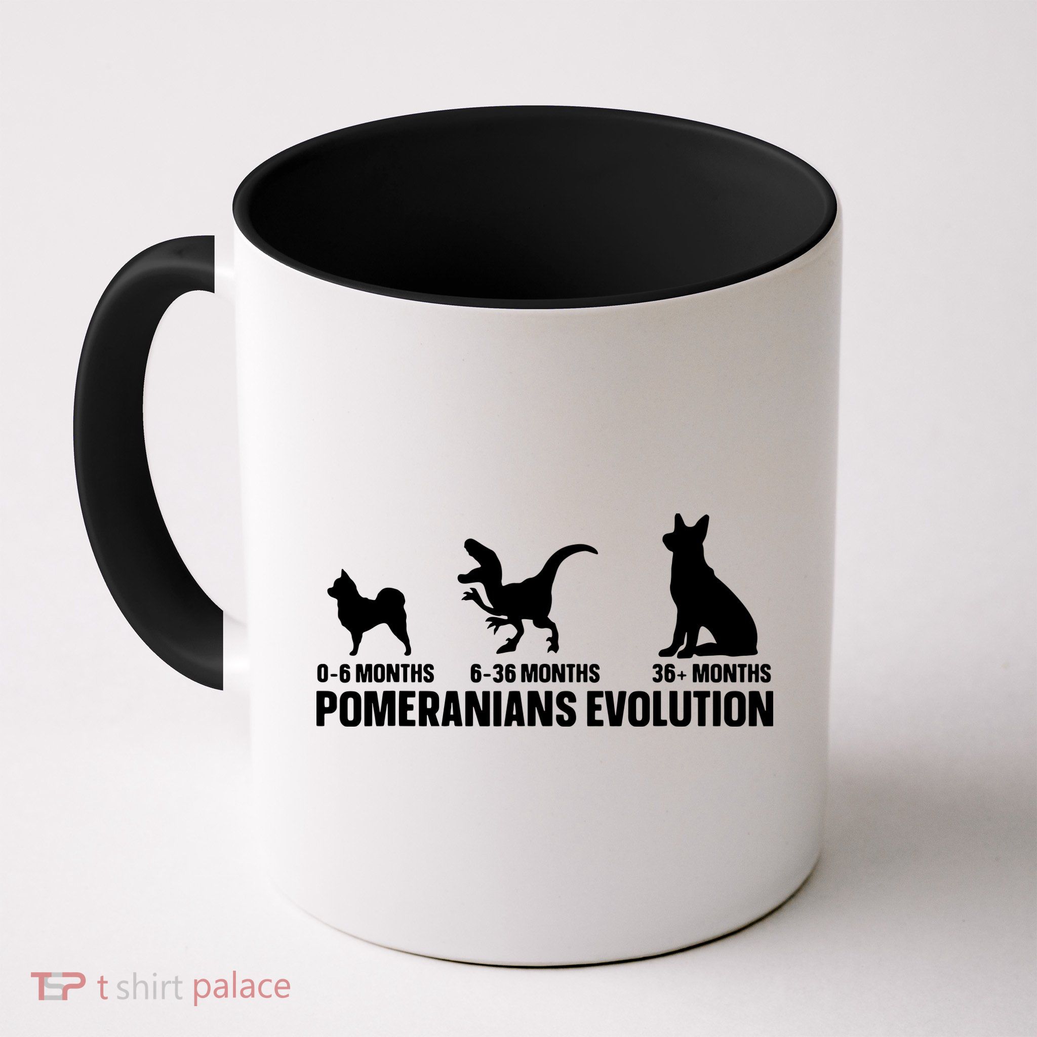 Pomeranians Evolution Design For A Pomeranian Owner Mug