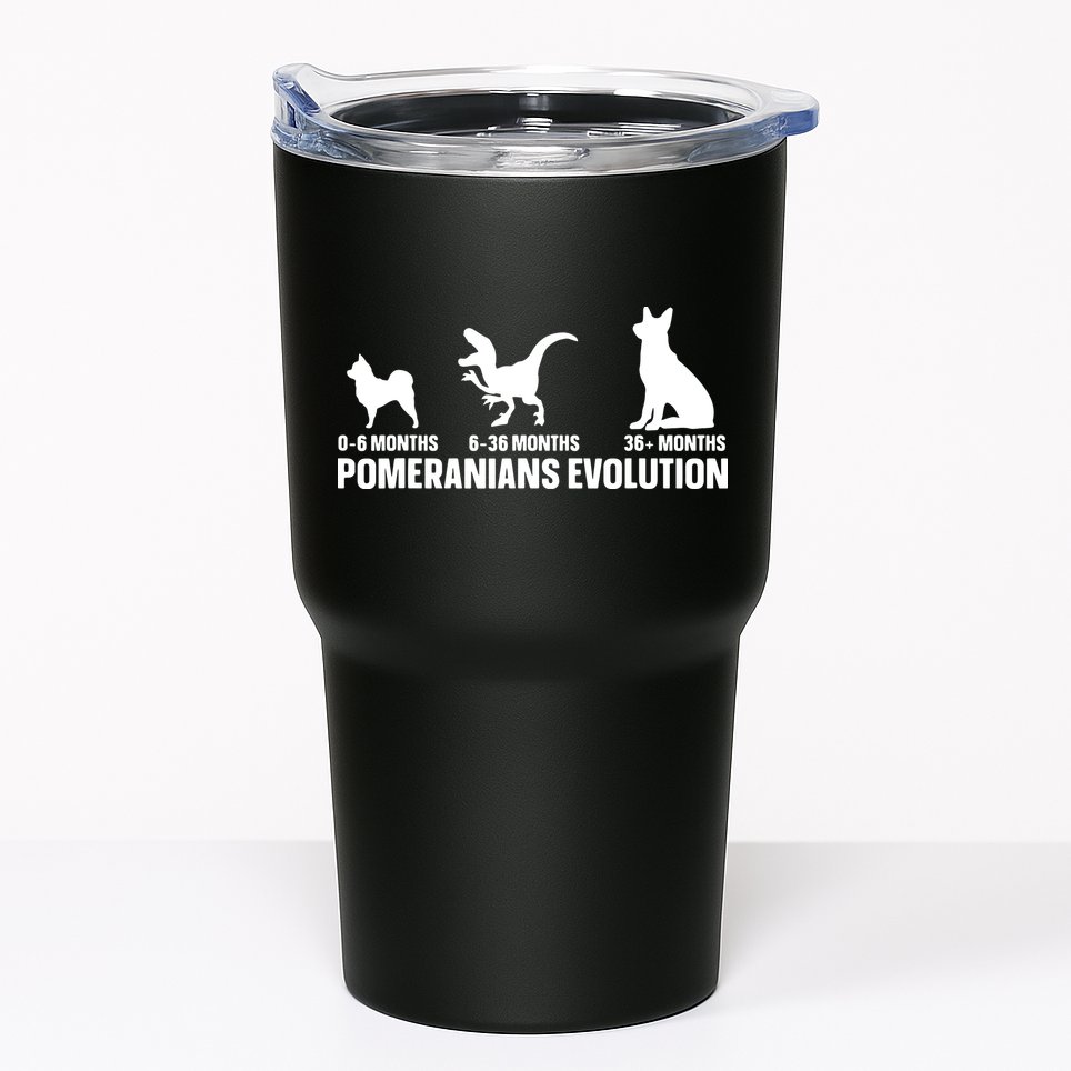Pomeranians Evolution Design For A Pomeranian Owner Tumbler