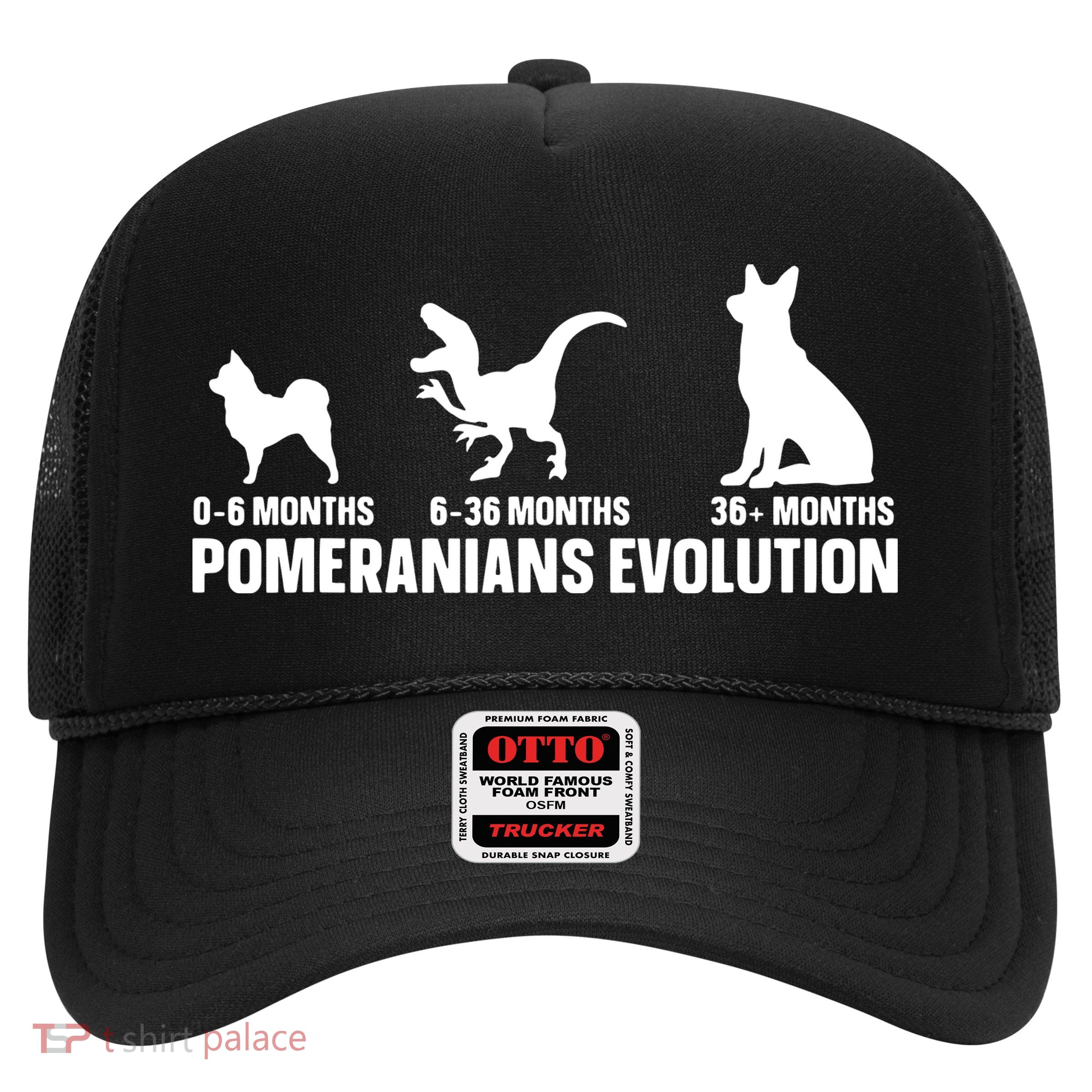 Pomeranians Evolution Design For A Pomeranian Owner Trucker Hat