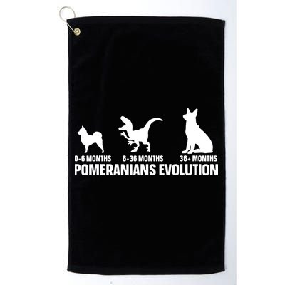 Pomeranians Evolution Design For A Pomeranian Owner Golf Towel