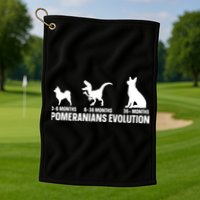 Pomeranians Evolution Design For A Pomeranian Owner Golf Towel