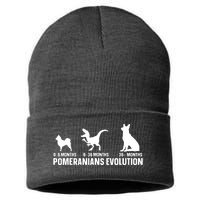 Pomeranians Evolution Design For A Pomeranian Owner Sustainable Knit Beanie