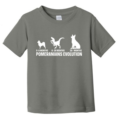 Pomeranians Evolution Design For A Pomeranian Owner Toddler T-Shirt