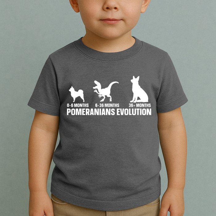 Pomeranians Evolution Design For A Pomeranian Owner Toddler T-Shirt