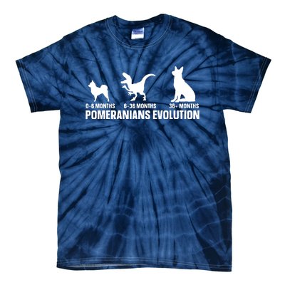 Pomeranians Evolution Design For A Pomeranian Owner Tie-Dye T-Shirt