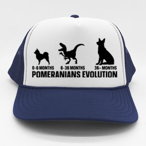 Pomeranians Evolution Design For A Pomeranian Owner Trucker Hat