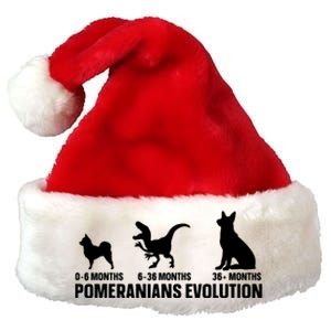 Pomeranians Evolution Design For A Pomeranian Owner Premium Christmas Santa Hat