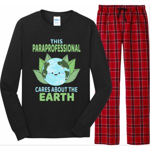 Paraprofessional Earth Day School Classroom Long Sleeve Pajama Set