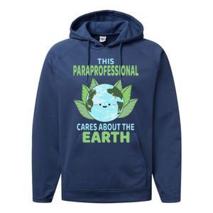 Paraprofessional Earth Day School Classroom Performance Fleece Hoodie