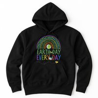 Pretty Earth Day Every Day Rainbow With Trees Earth Day Hoodie