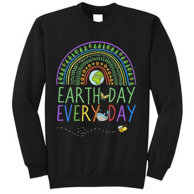 Pretty Earth Day Every Day Rainbow With Trees Earth Day Sweatshirt