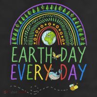 Pretty Earth Day Every Day Rainbow With Trees Earth Day Adult Drive Performance Visor