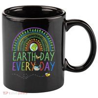 Pretty Earth Day Every Day Rainbow With Trees Earth Day 11oz C Handle Ceramic Mug