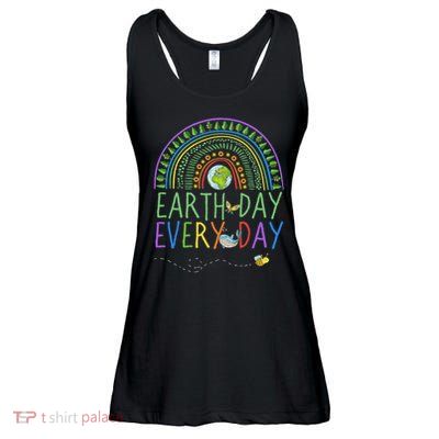 Pretty Earth Day Every Day Rainbow With Trees Earth Day Ladies Essential Flowy Tank