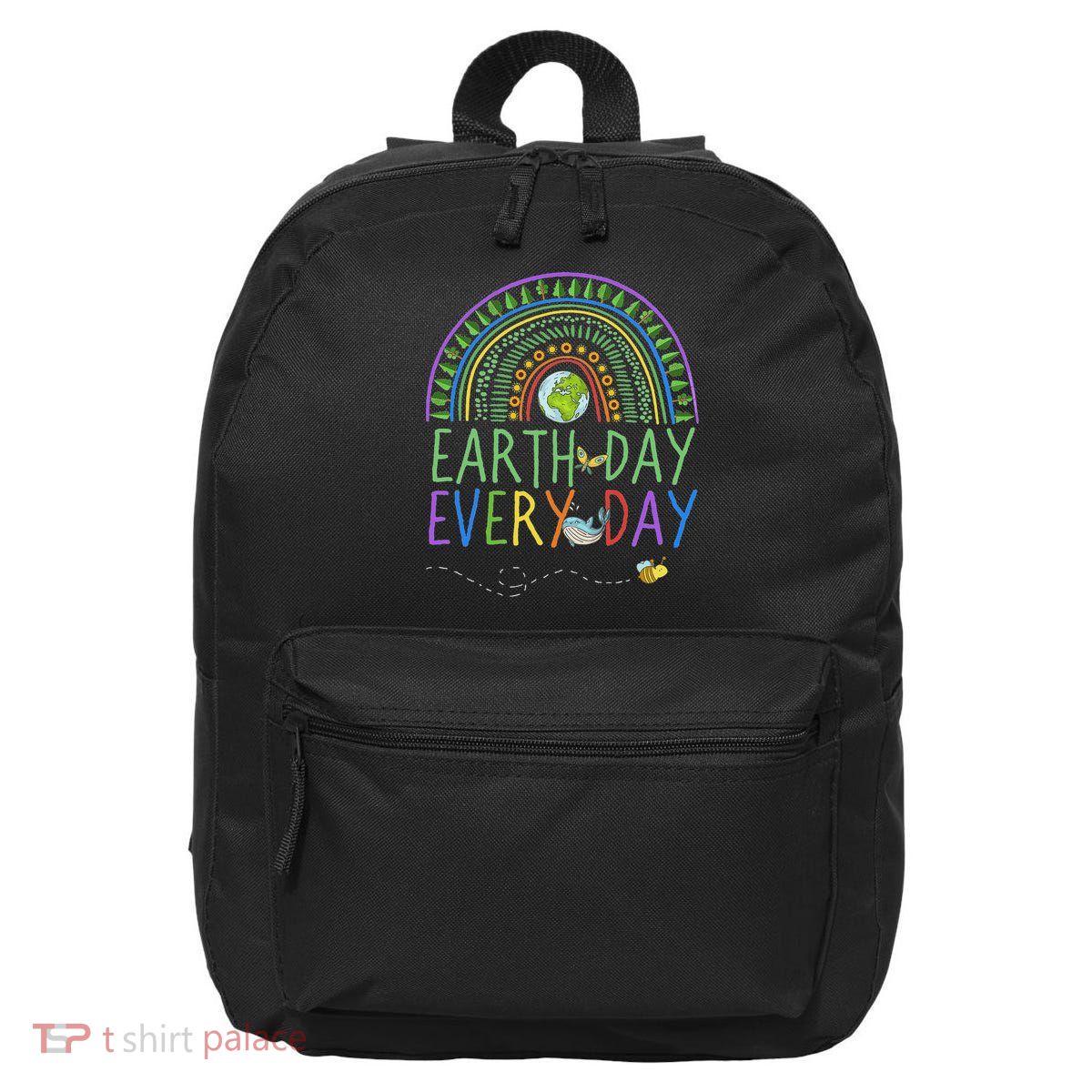 Pretty Earth Day Every Day Rainbow With Trees Earth Day 16 in Basic Backpack