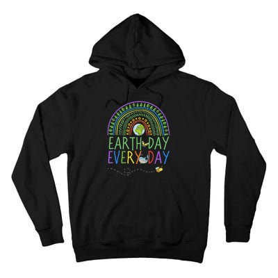 Pretty Earth Day Every Day Rainbow With Trees Earth Day Tall Hoodie