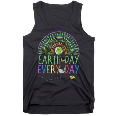 Pretty Earth Day Every Day Rainbow With Trees Earth Day Tank Top