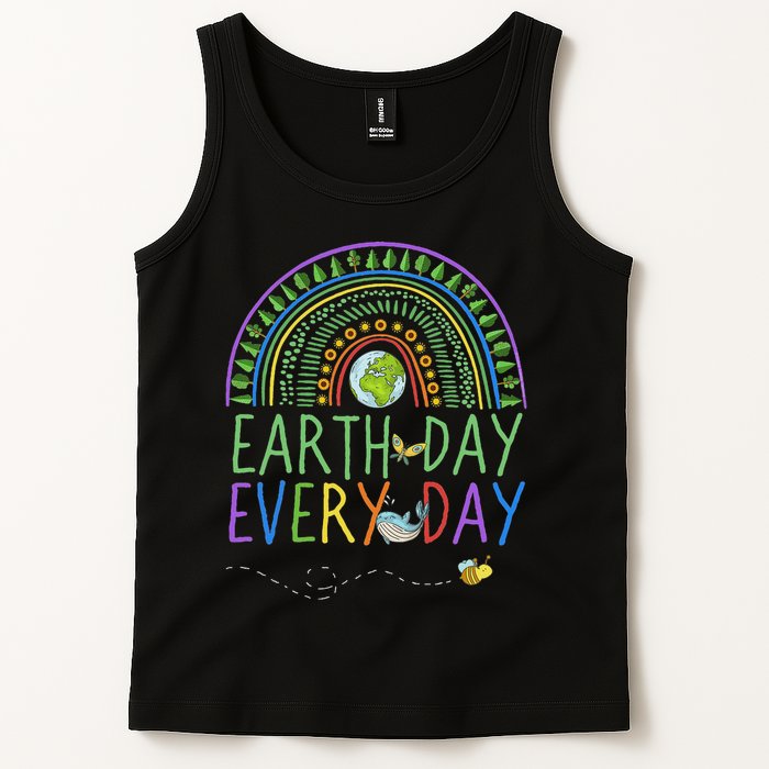 Pretty Earth Day Every Day Rainbow With Trees Earth Day Tank Top