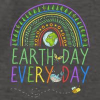 Pretty Earth Day Every Day Rainbow With Trees Earth Day Vector Backpack