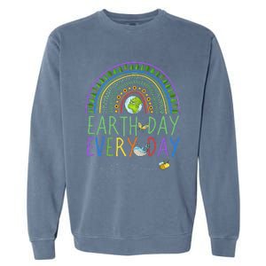 Pretty Earth Day Every Day Rainbow With Trees Earth Day Garment-Dyed Sweatshirt