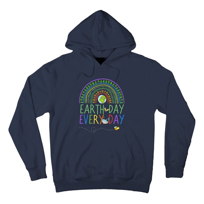 Pretty Earth Day Every Day Rainbow With Trees Earth Day Hoodie