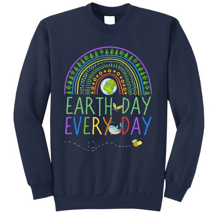 Pretty Earth Day Every Day Rainbow With Trees Earth Day Sweatshirt