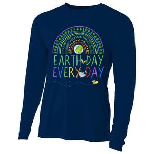 Pretty Earth Day Every Day Rainbow With Trees Earth Day Cooling Performance Long Sleeve Crew