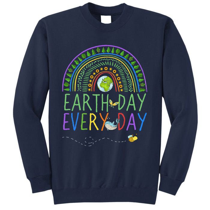 Pretty Earth Day Every Day Rainbow With Trees Earth Day Tall Sweatshirt