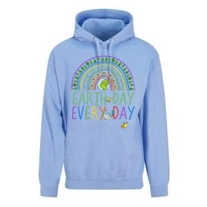 Pretty Earth Day Every Day Rainbow With Trees Earth Day Unisex Surf Hoodie