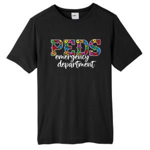 Peds Emergency Departt Doctor Rn Er Pediatric Ed Nurse T Gift Tall Fusion ChromaSoft Performance T-Shirt