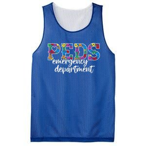 Peds Emergency Departt Doctor Rn Er Pediatric Ed Nurse T Gift Mesh Reversible Basketball Jersey Tank