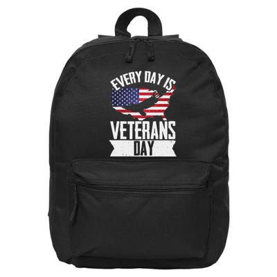 Patriotic Every Day Veterans Day 16 in Basic Backpack