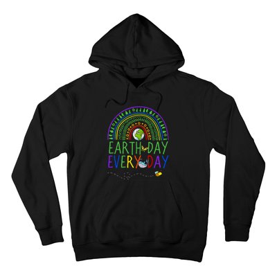 Pretty Earth Day Every Day Rainbow With Trees Earth Day Hoodie