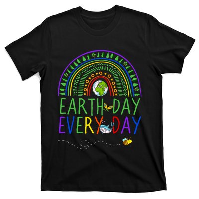 Pretty Earth Day Every Day Rainbow With Trees Earth Day T-Shirt