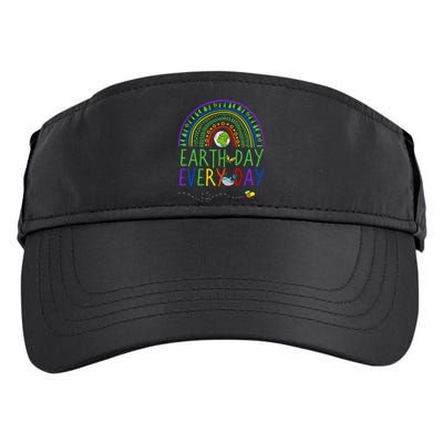 Pretty Earth Day Every Day Rainbow With Trees Earth Day Adult Drive Performance Visor