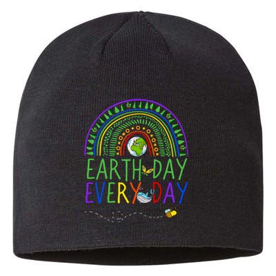 Pretty Earth Day Every Day Rainbow With Trees Earth Day Sustainable Beanie