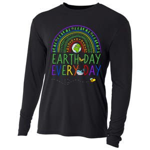 Pretty Earth Day Every Day Rainbow With Trees Earth Day Cooling Performance Long Sleeve Crew